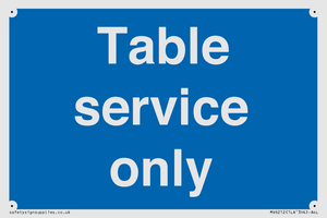 Table service only